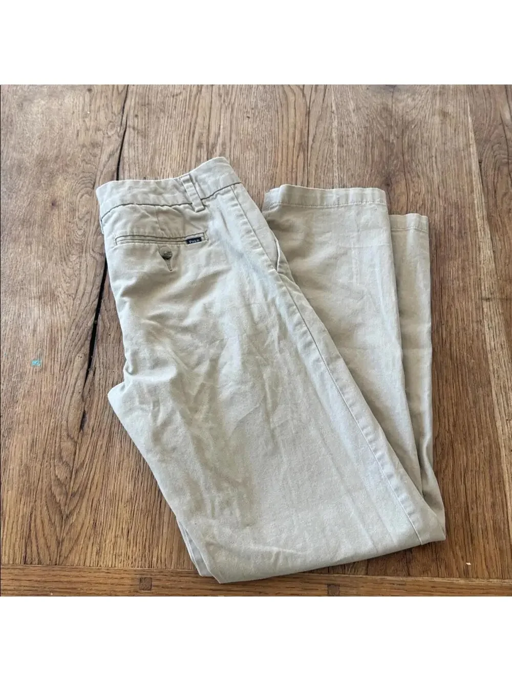 Polo Ralph Lauren Khaki Chino Flat Front Pants 12